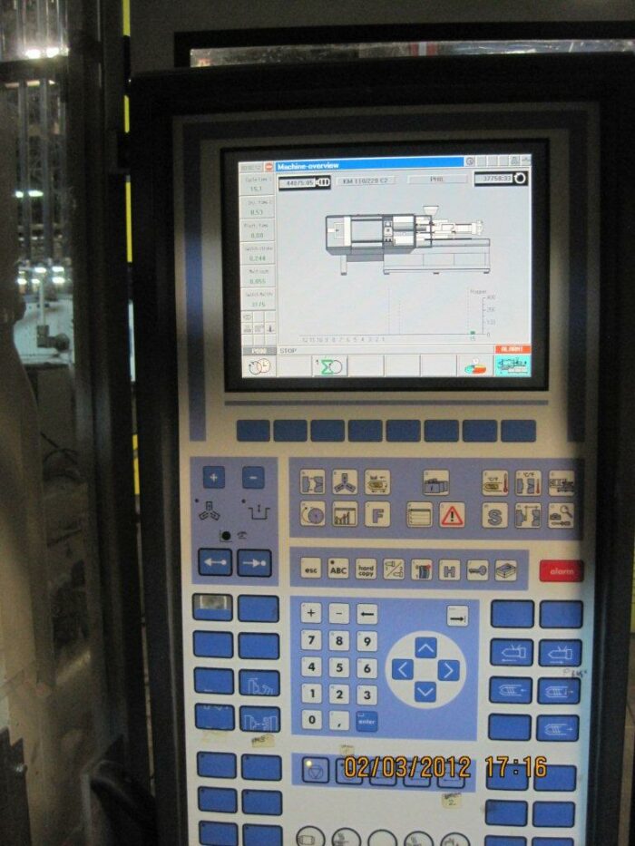 Used 110 Ton Krauss Maffei KM110C2 Injection Molding Machine 1 Used 110 Ton Krauss Maffei KM110C2 Injection Molding Machine