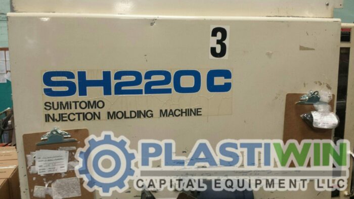 Used 240 Ton Sumitomo H220C Injection Molding Machine 6 Used 240 Ton Sumitomo H220C Injection Molding Machine