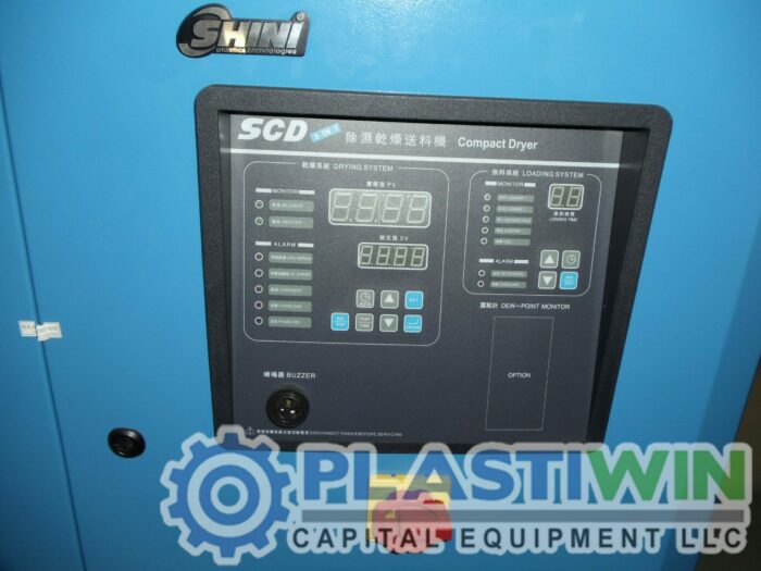 Used Shini SCD-20u/30h 25lb/hr Dryer 6 Used Shini SCD-20u/30h 25lb/hr Dryer