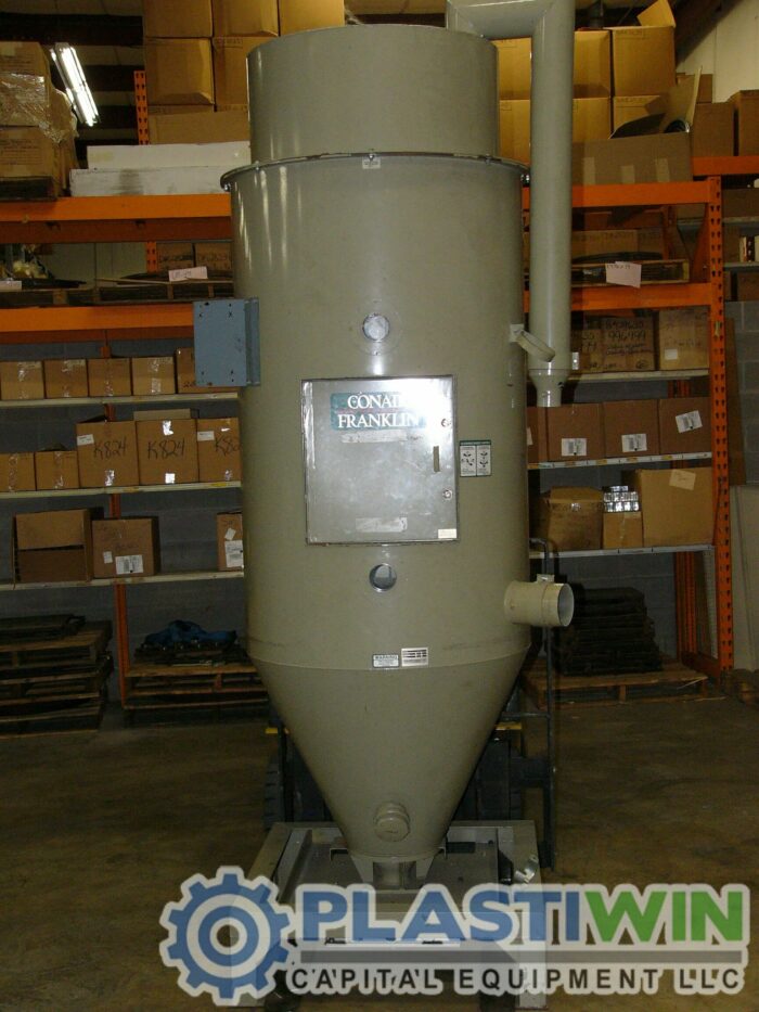 200 lb/hr Conair-Franklin w/ 800 lb. Hopper and Vacuum Loader 7 200 lb/hr Conair Franklin dryer