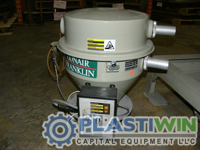 200 lb/hr Conair-Franklin w/ 800 lb. Hopper and Vacuum Loader 8 200 lb/hr Conair Franklin dryer