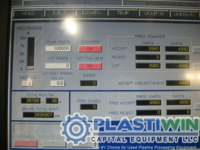 Used 500 Ton Nissei NEX8000 Injection Molding Machine 5 Used 500 Ton Nissei NEX8000 Injection Molding Machine
