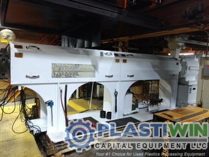 used 72 wide sterling polytruder sheet extrusion line with 4.5 extruder
