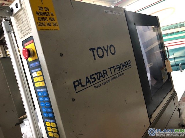 Used 90 Ton Toyo TT-90HR2 2-Station Rotary Vertical Injection Molding Machine 7 Used 90 Ton Toyo TT-90HR2 2-Station Rotary Vertical Injection Molding Machine