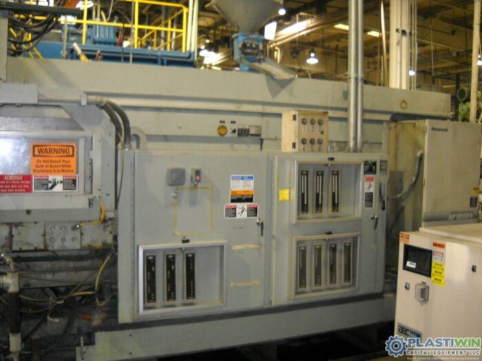 Used Uniloy Model 350 R3 (6) Head Continuous Extrusion Blow Molding Machine 4 Used Uniloy Model 350
