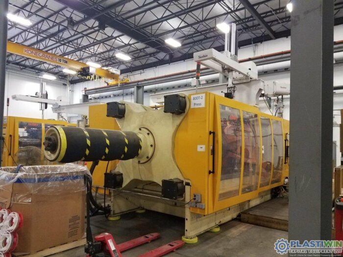 Used 800 Ton Husky Hylectric H800 RS135/125 Injection Molding Machine 1 Used 800 Ton Husky Hylectric H800 RS135/125 Injection Molding Machine