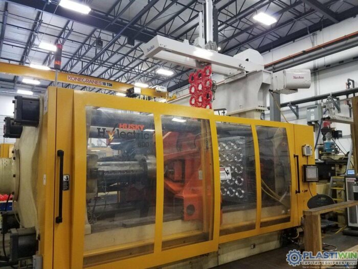 Used 800 Ton Husky Hylectric H800 RS135/125 Injection Molding Machine 2 Used 800 Ton Husky Hylectric H800 RS135/125 Injection Molding Machine