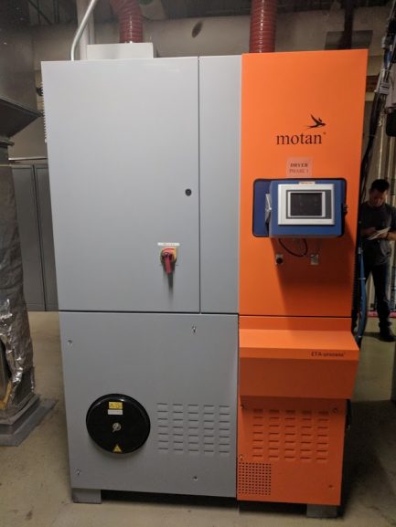 Used 1200 CFM Motan Model Luxor 600A Dual Desiccant Drying System