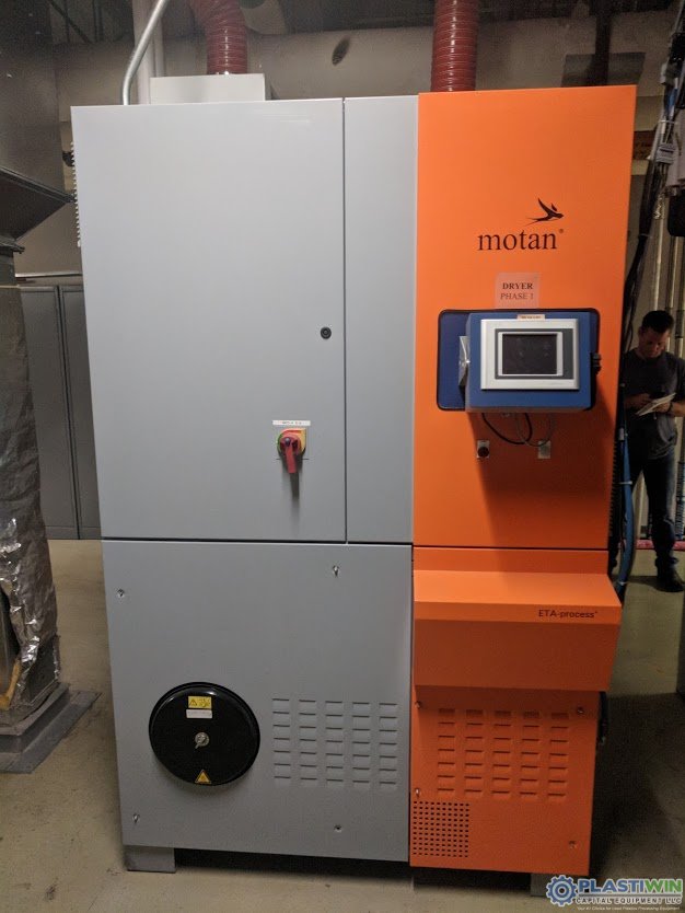 Used 2400 CFM Motan Model MDS1200 Dual Desiccant Drying System
