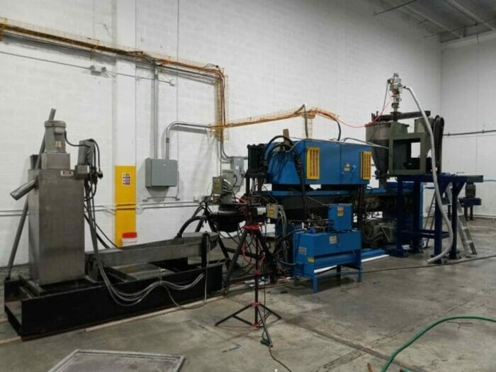 4.5" 250 HP NRM Pacemaker III Single Screw Extruder w/ WRP Complete Pelletizing Line