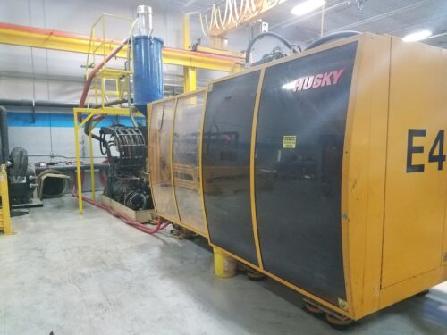 used husky injection molding machine with screw stroke 16.535 inch
