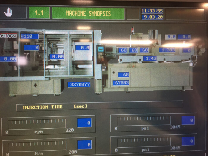used injection moulding machine negri bossi brand