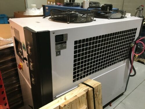 used 10 ton shini sic-24a-r2-p air cooled chiller