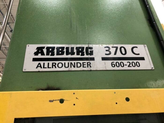used arburg 370 c 600-200 vertical injection molding machine