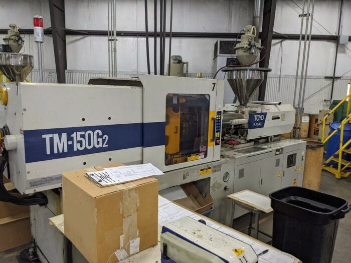 used 150 ton toyo tm-150g2 injection molding machine