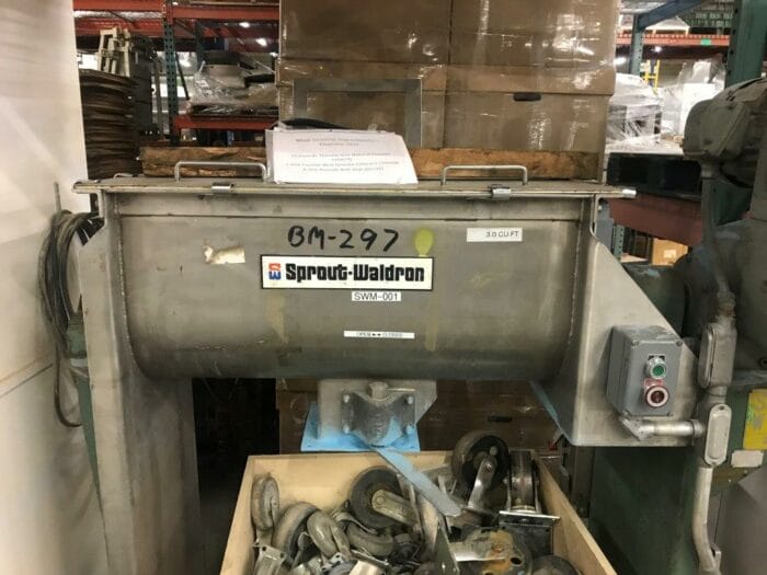 Used Sprout Waldron 3 Cubic foot Ribbon Blender 1 Used Sprout Waldron 3 Cubic foot