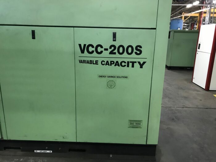 Used 100 HP Sullair VCC200S-125L/A Air Compressor 2 Used 100 HP Sullair