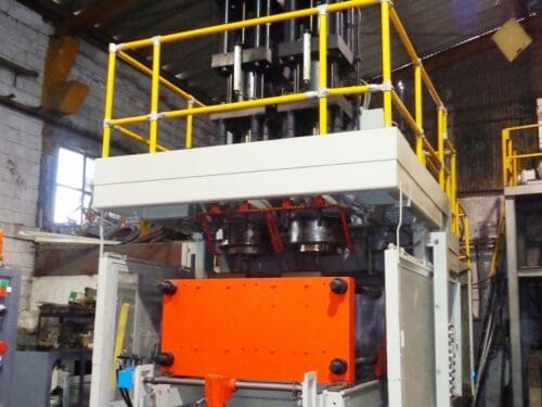 updated uniloy 350-c3 with double accumulator head blow molding machine