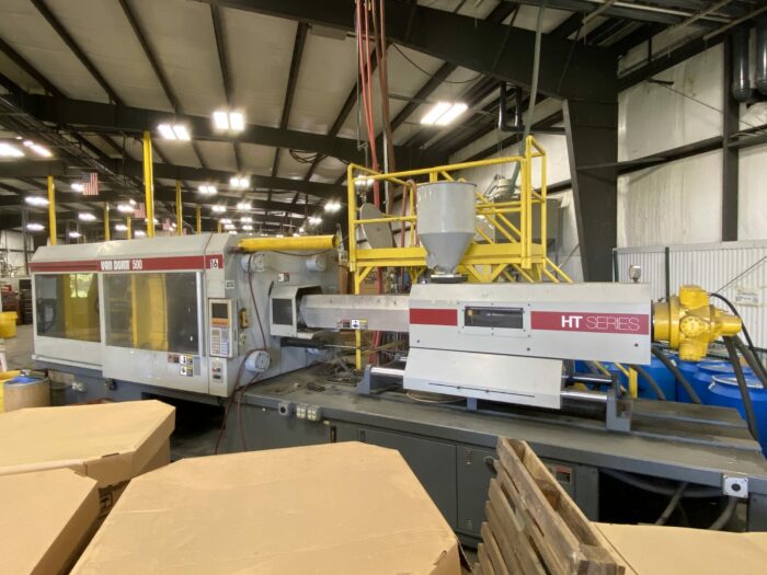 used 500 ton van dorn 500-rs-60f-ht injection molding machine
