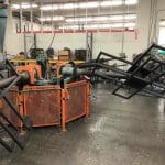 used ferry rs2-190 3 arm rotational molding machine