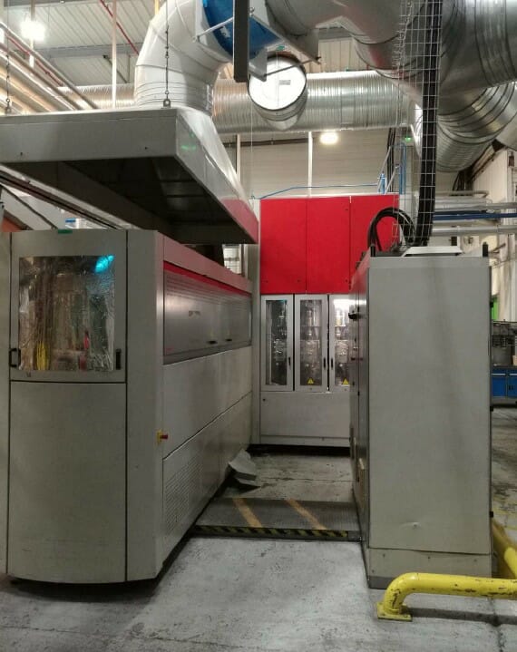 used sidel sbo 14 series 2 stretch blow molding machine