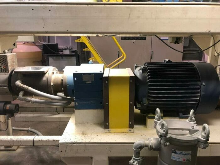 used cp-23 pelletizing line with 3.5" mixer