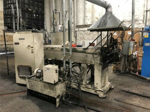 Used 4.5” NRM Single Screw Extruder with Complete Gala 6 Pelletizing Line