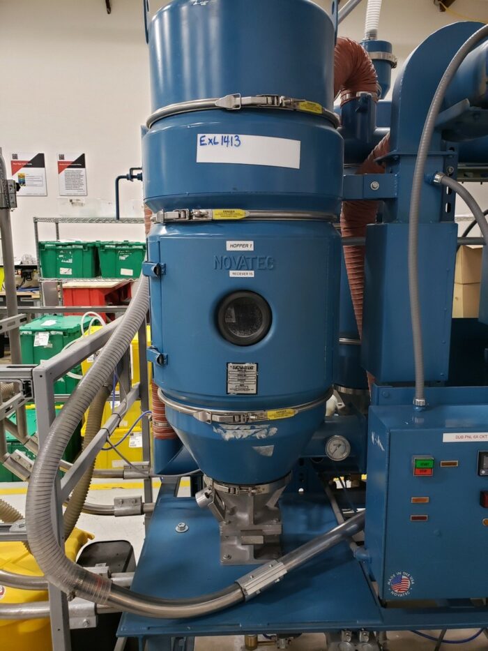 used 120 lb/hr novatec cdm-120 dryer system