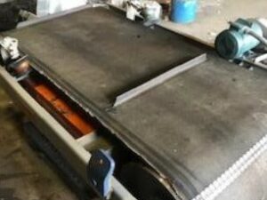 used 1.5 hp eriez cross belt magnet with stand