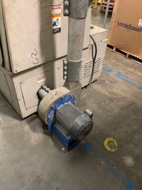 used 40 hp cumberland 684 grinder with blower cyclone