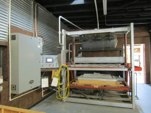 used lamco 60” x 42” single station thermoformer