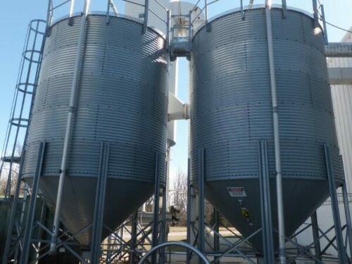 used 12' x 23' brock storage silos