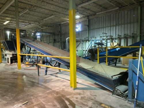 used 36" x 42' infeed incline conveyor