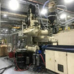 used 650 ton krauss maffei km 650-4350 cm injection molding machine