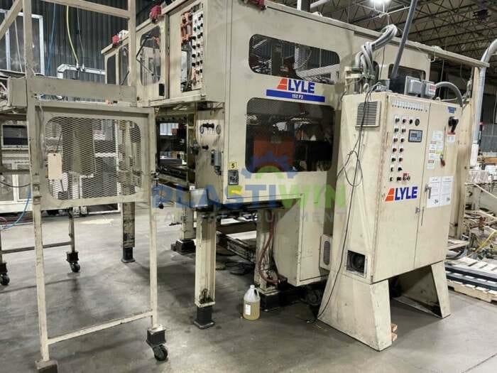 Used Kiefel KMD 85B Inline Form/Trim/Stack/Pick and Place with Trim Press