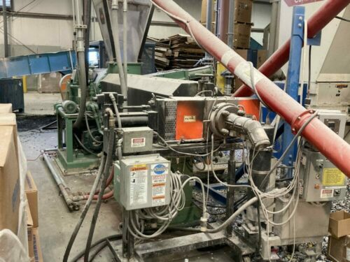 used 3.5” 150 hp davis standard single screw extruder