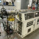 used 3” 35:1 l/d american maplan single screw extruder
