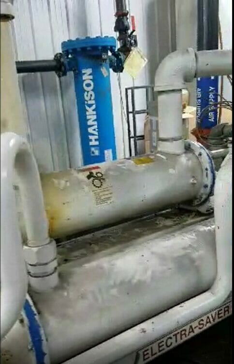 used 300 hp gardner denver air compressor w air dryer & air filter