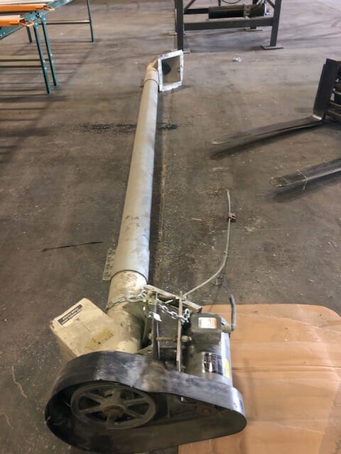Used Bottom Feed Hopper Incline Auger