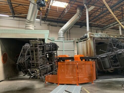 Used Ferry Model RS4-330 4 Arm Rotational Molding Machine