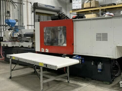 Used 440 ton Milacron Powerline NT440-64 All-Electric Injection Molding Machine
