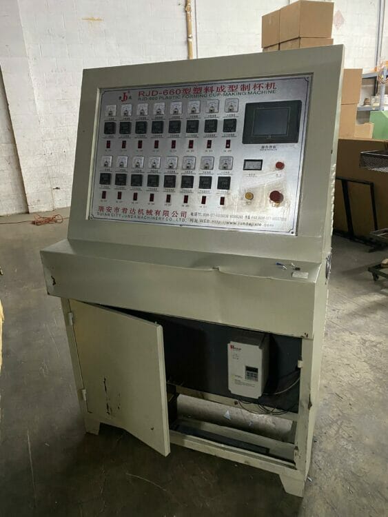 Used Junda RJD-660 Inline Thermoforming Machine