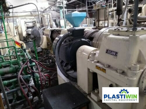 Used Brown Egan 3.5" and 4.5" Single Screw Extruder