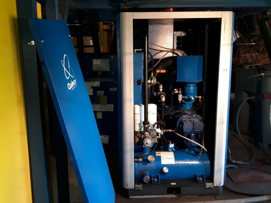 Used 40 HP Quincy Rotary Screw Air Compressor
