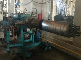 Used 20" JWELL JWS90 Corrugated Pipe Extrusion Line
