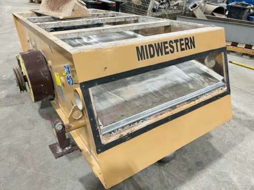 Used Midwestern Industries 4’ x 8’ Single Deck Heavy Duty Two Bearing Vibrating Screen