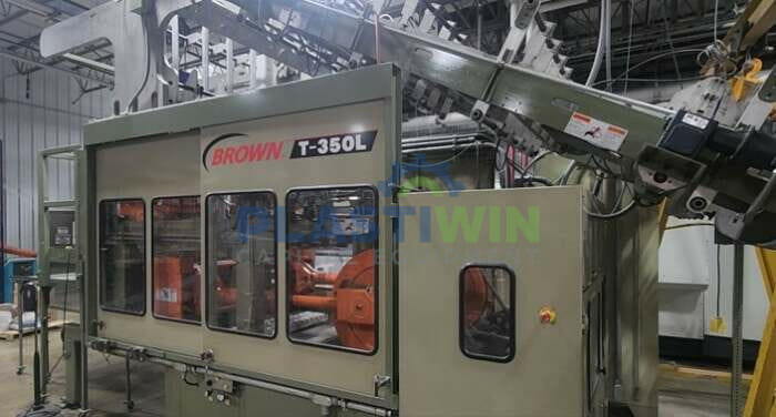 Used Brown Model C-4600 Inline Thermoformer with Trim Press