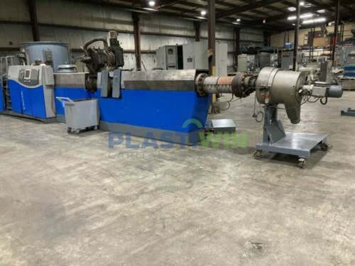 Used 180mm Erema Model 1718 TVE-DD-LF Recycling Line