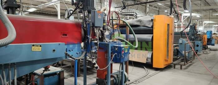 Used 64" Davis Standard/Johnson Co-Extrusion Sheet Line