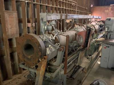 Used 8" APV Sterling 36:1 L/D 700 HP Single Screw Extruder